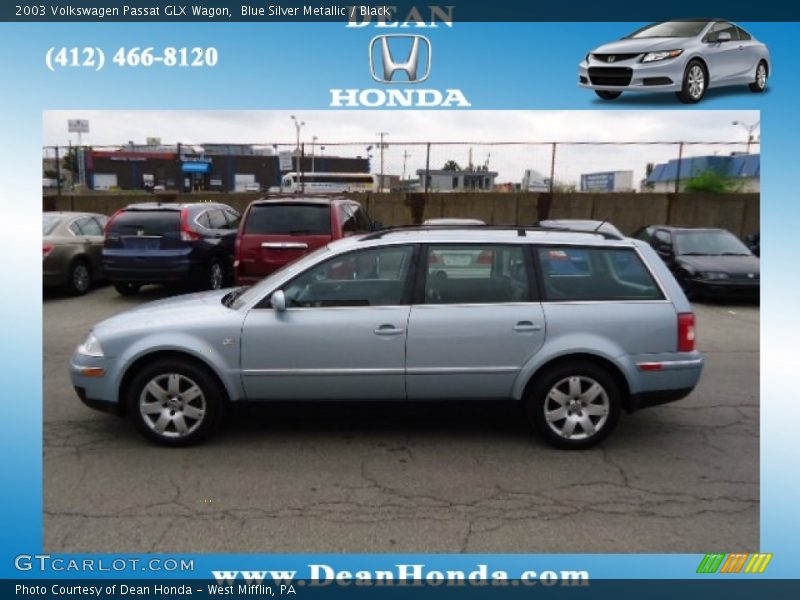 Blue Silver Metallic / Black 2003 Volkswagen Passat GLX Wagon
