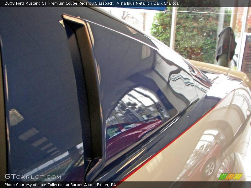 Vista Blue Metallic / Dark Charcoal 2008 Ford Mustang GT Premium Coupe Regency Glassback