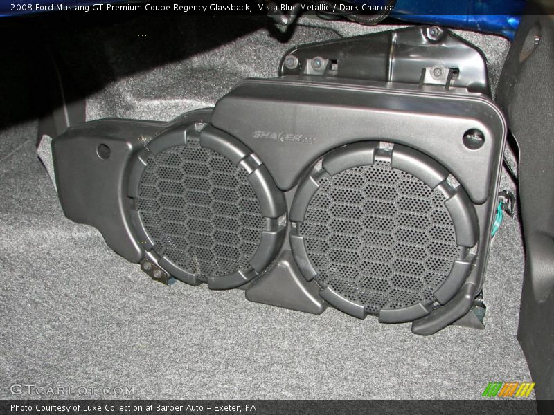 Vista Blue Metallic / Dark Charcoal 2008 Ford Mustang GT Premium Coupe Regency Glassback