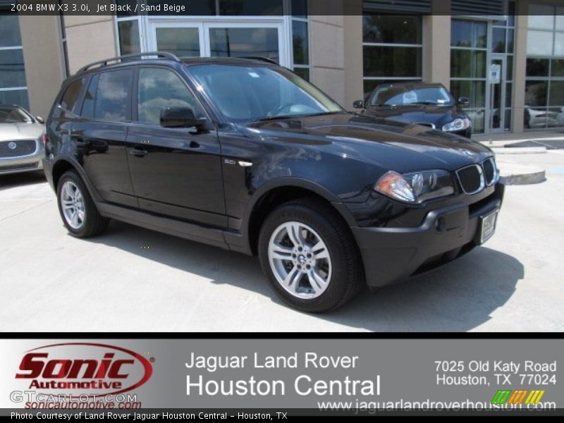 Jet Black / Sand Beige 2004 BMW X3 3.0i