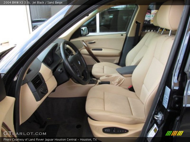 Jet Black / Sand Beige 2004 BMW X3 3.0i
