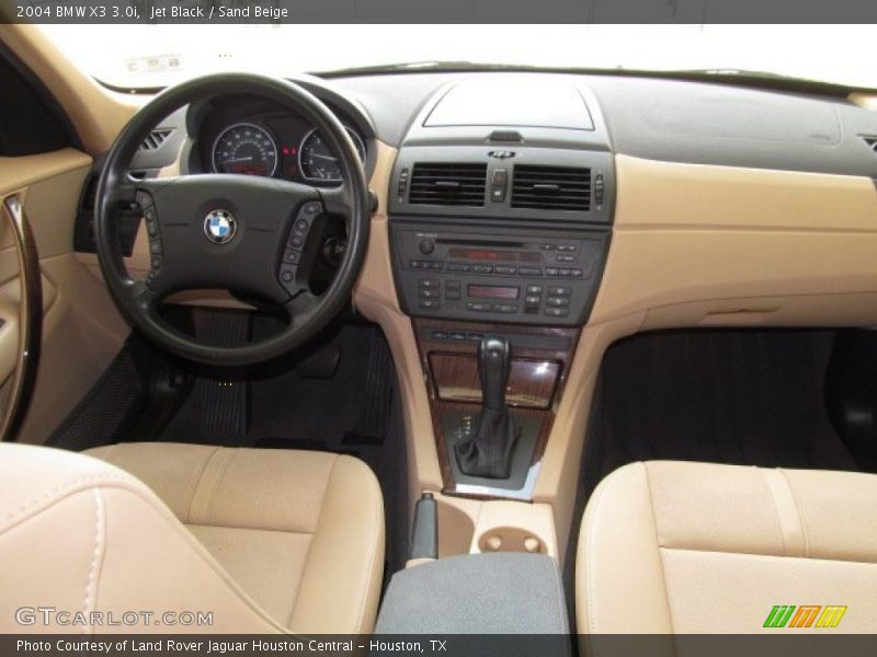 Jet Black / Sand Beige 2004 BMW X3 3.0i