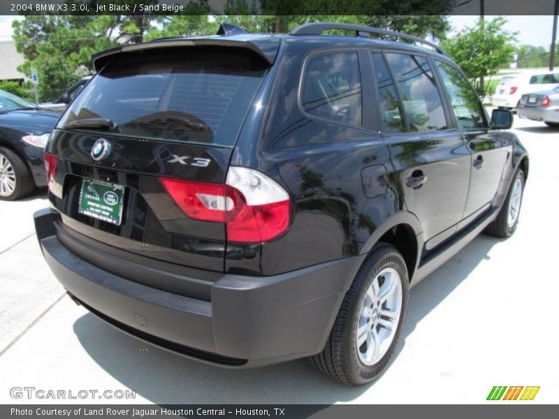 Jet Black / Sand Beige 2004 BMW X3 3.0i