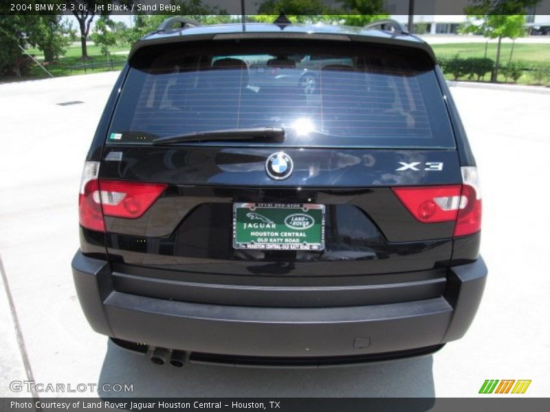 Jet Black / Sand Beige 2004 BMW X3 3.0i