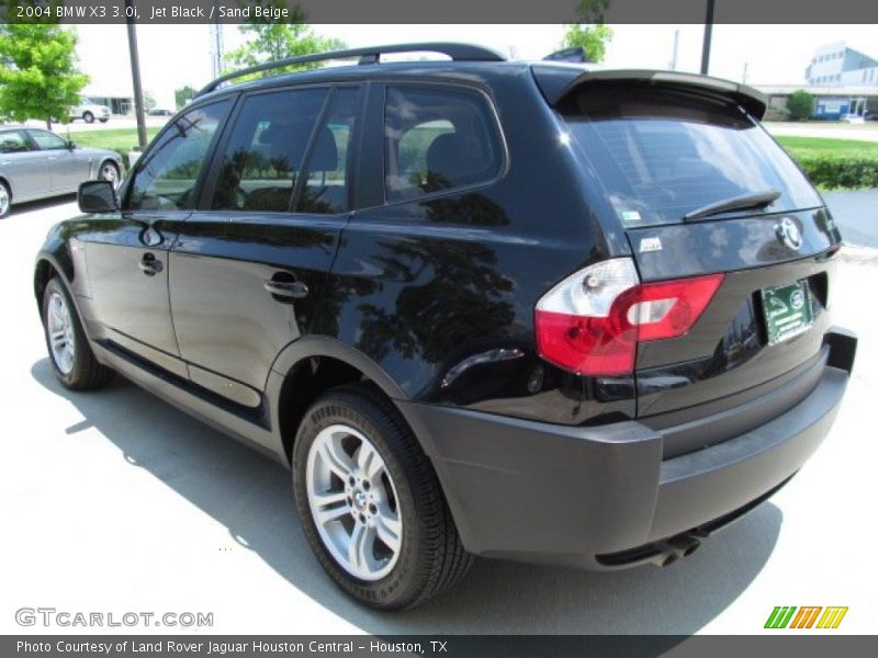 Jet Black / Sand Beige 2004 BMW X3 3.0i