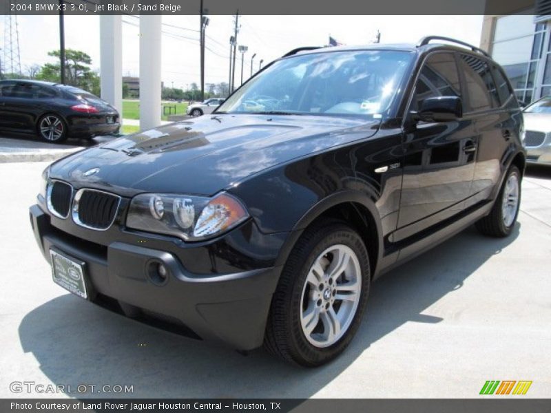 Jet Black / Sand Beige 2004 BMW X3 3.0i