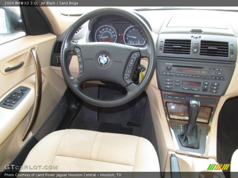 Jet Black / Sand Beige 2004 BMW X3 3.0i