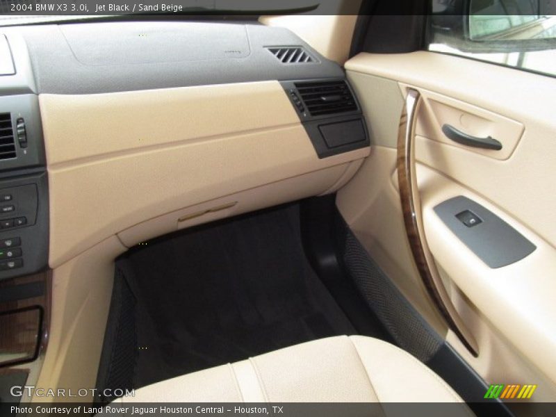 Jet Black / Sand Beige 2004 BMW X3 3.0i