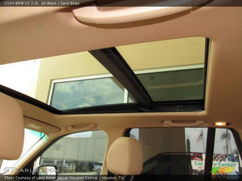 Jet Black / Sand Beige 2004 BMW X3 3.0i