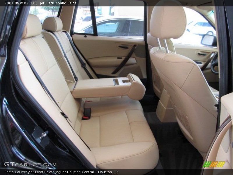 Jet Black / Sand Beige 2004 BMW X3 3.0i