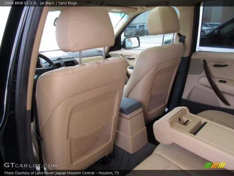Jet Black / Sand Beige 2004 BMW X3 3.0i