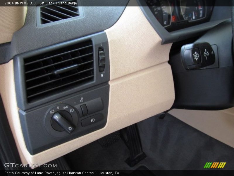 Jet Black / Sand Beige 2004 BMW X3 3.0i