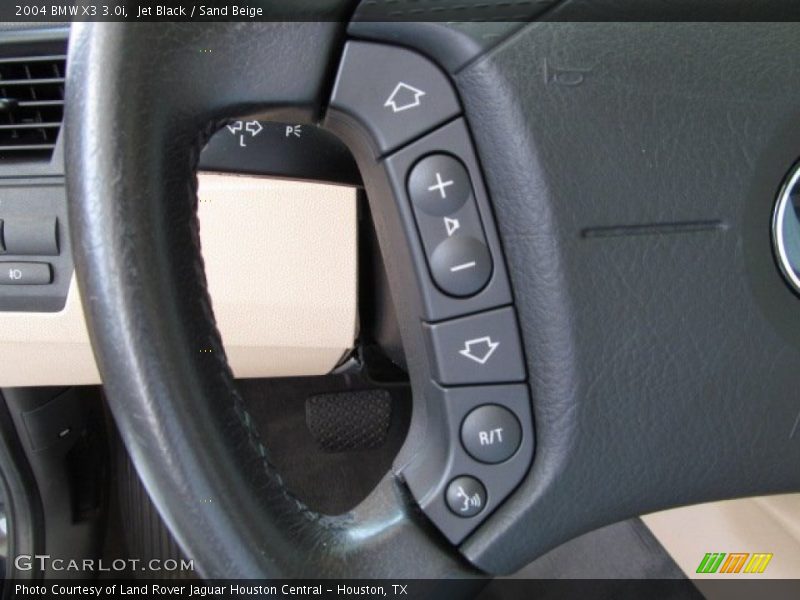 Jet Black / Sand Beige 2004 BMW X3 3.0i
