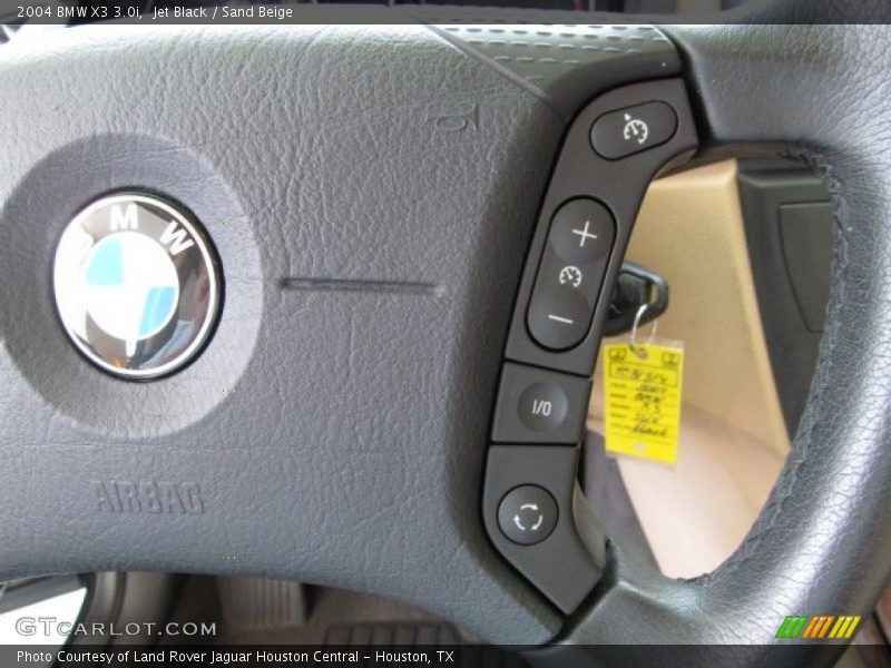 Jet Black / Sand Beige 2004 BMW X3 3.0i