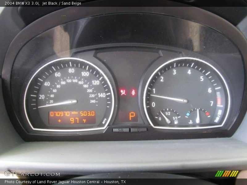 Jet Black / Sand Beige 2004 BMW X3 3.0i