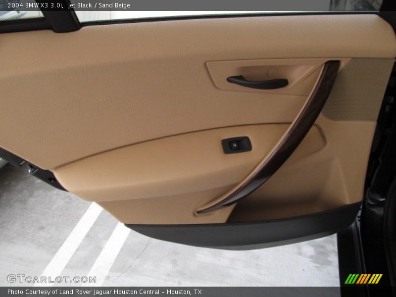 Jet Black / Sand Beige 2004 BMW X3 3.0i
