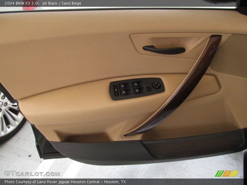 Jet Black / Sand Beige 2004 BMW X3 3.0i