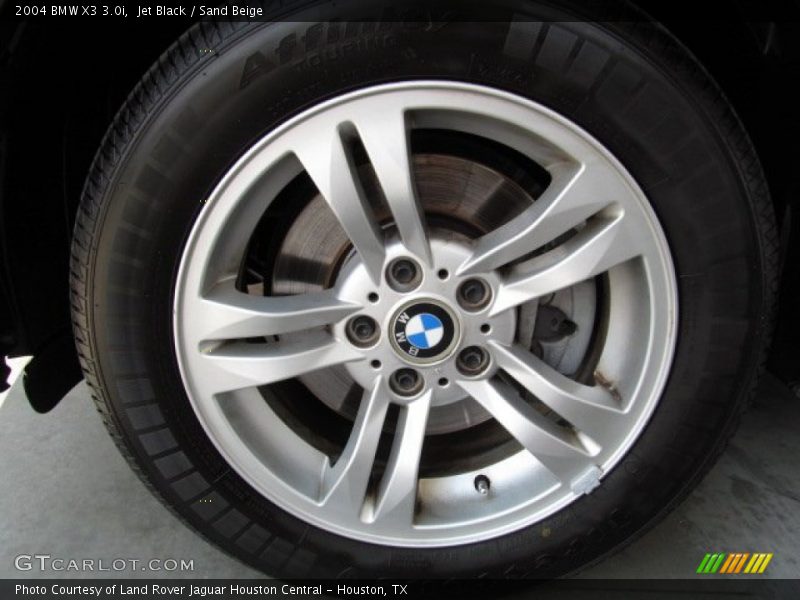 Jet Black / Sand Beige 2004 BMW X3 3.0i