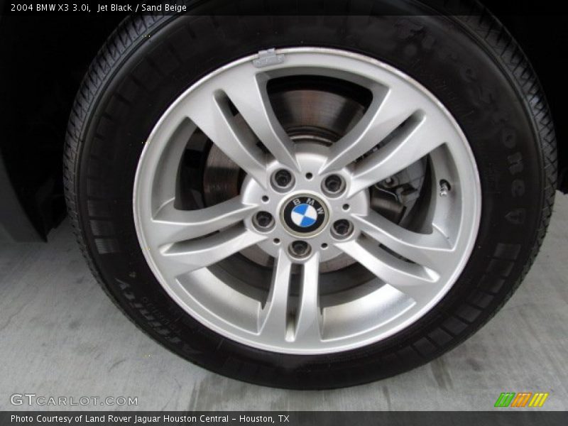 Jet Black / Sand Beige 2004 BMW X3 3.0i