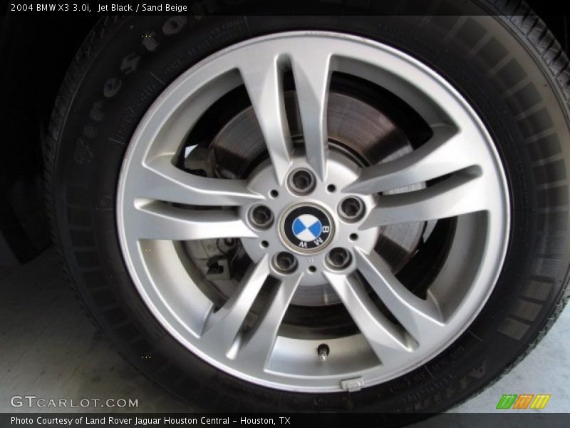 Jet Black / Sand Beige 2004 BMW X3 3.0i