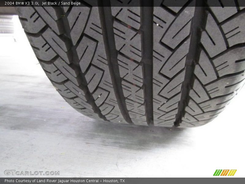 Jet Black / Sand Beige 2004 BMW X3 3.0i