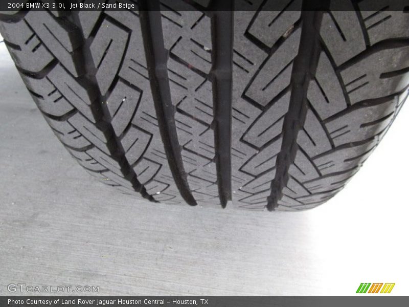 Jet Black / Sand Beige 2004 BMW X3 3.0i