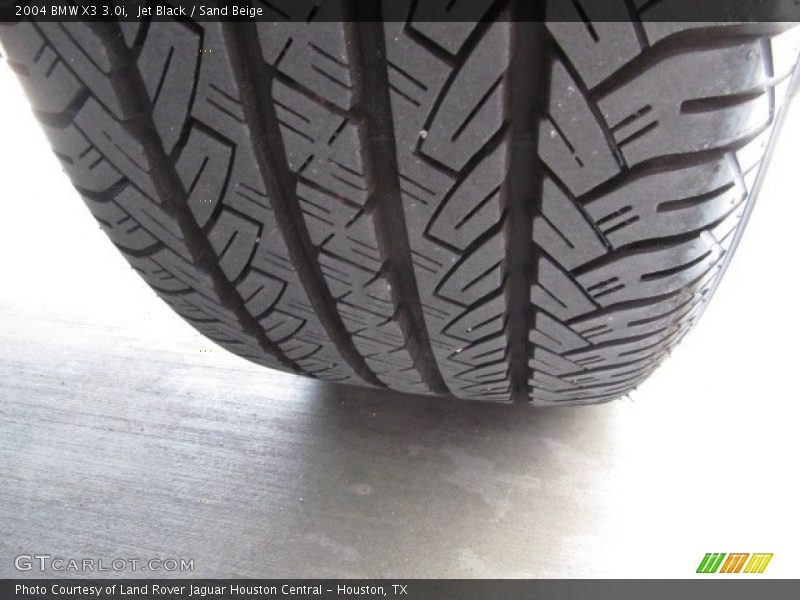 Jet Black / Sand Beige 2004 BMW X3 3.0i
