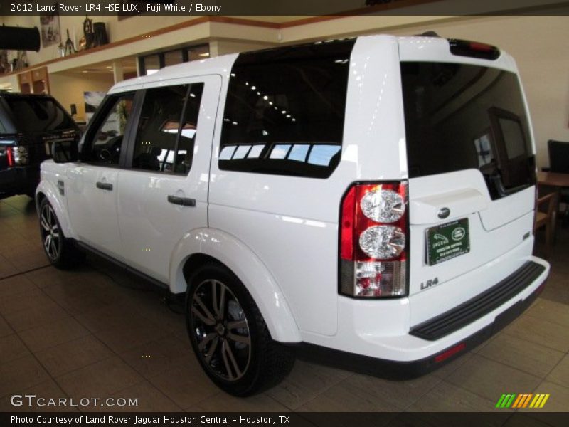 Fuji White / Ebony 2012 Land Rover LR4 HSE LUX