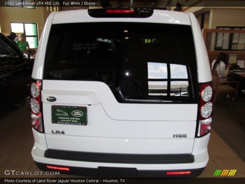 Fuji White / Ebony 2012 Land Rover LR4 HSE LUX