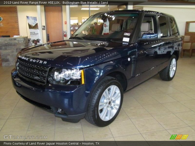 Buckingham Blue Metallic / Sand 2012 Land Rover Range Rover HSE LUX