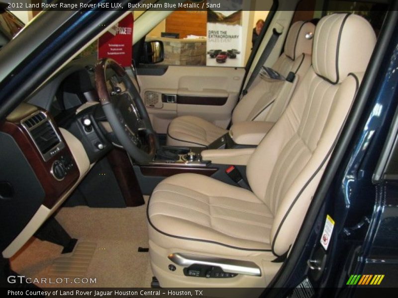 Buckingham Blue Metallic / Sand 2012 Land Rover Range Rover HSE LUX