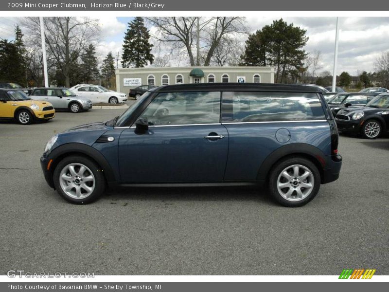 Horizon Blue / Black/Grey 2009 Mini Cooper Clubman