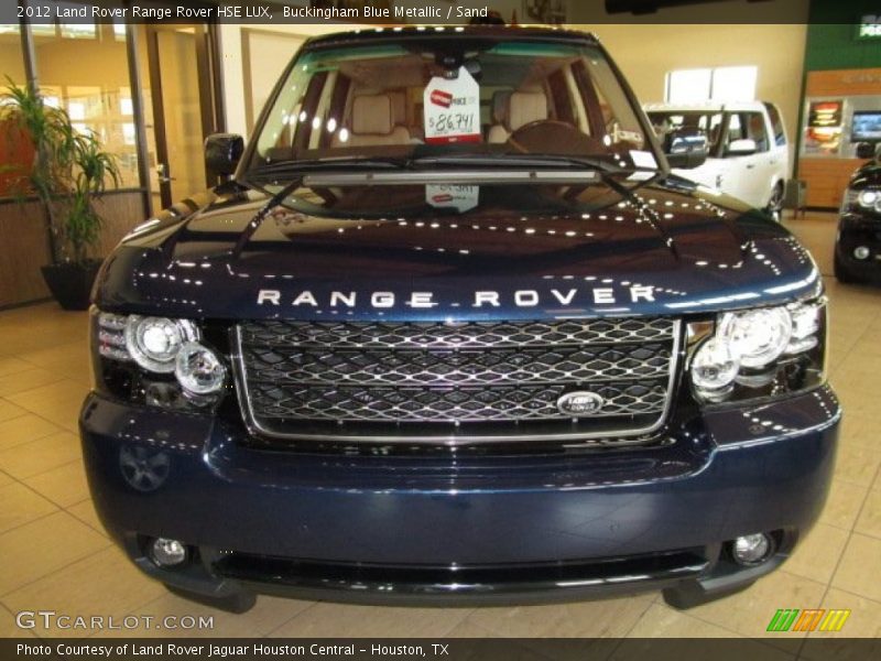 Buckingham Blue Metallic / Sand 2012 Land Rover Range Rover HSE LUX