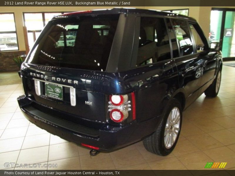 Buckingham Blue Metallic / Sand 2012 Land Rover Range Rover HSE LUX