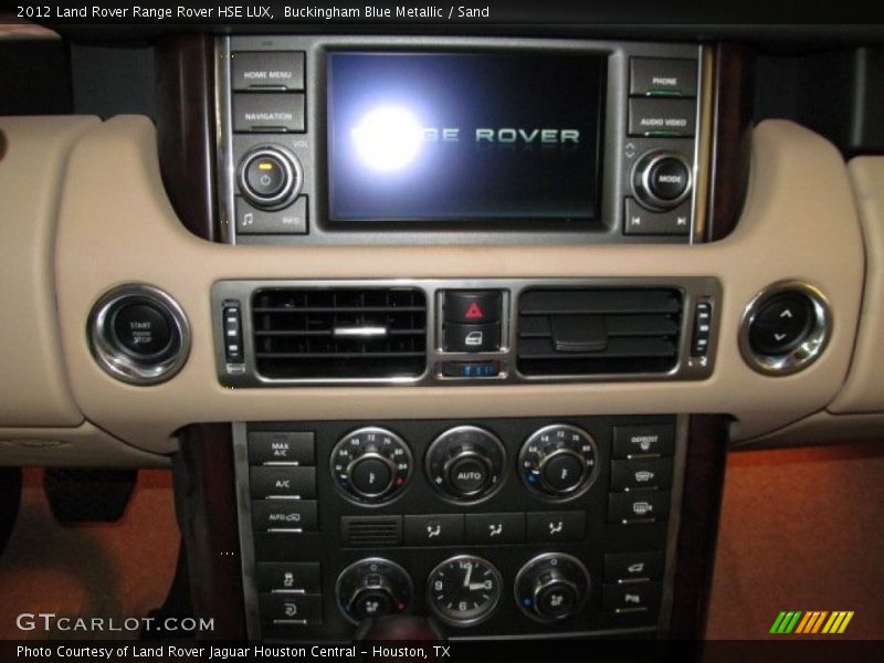 Buckingham Blue Metallic / Sand 2012 Land Rover Range Rover HSE LUX