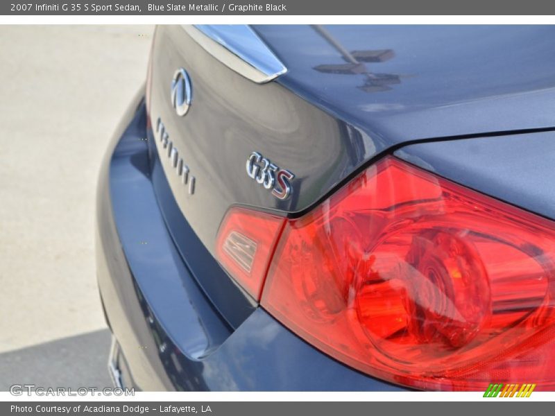 Blue Slate Metallic / Graphite Black 2007 Infiniti G 35 S Sport Sedan