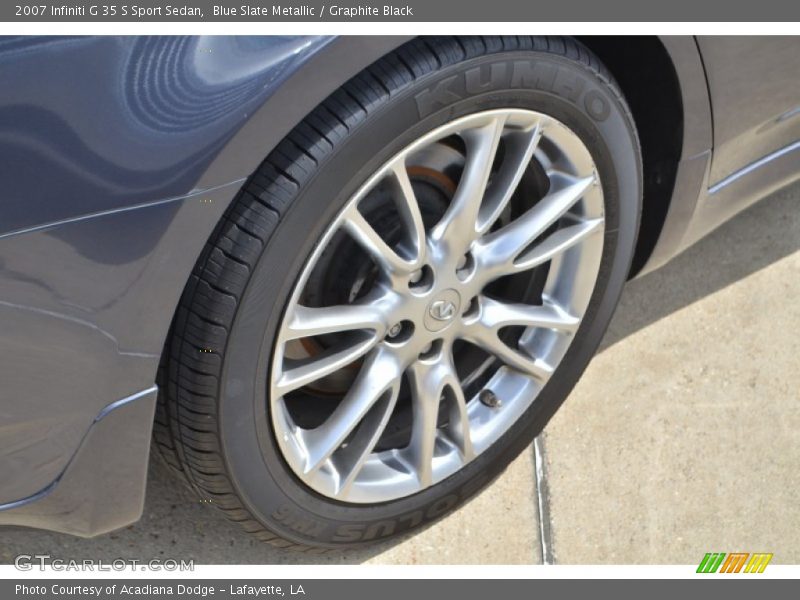 Blue Slate Metallic / Graphite Black 2007 Infiniti G 35 S Sport Sedan