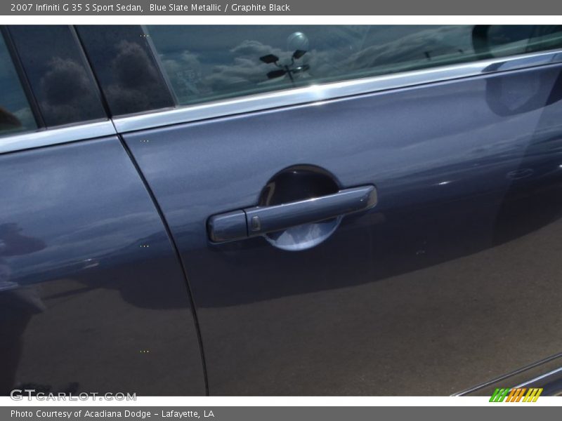 Blue Slate Metallic / Graphite Black 2007 Infiniti G 35 S Sport Sedan