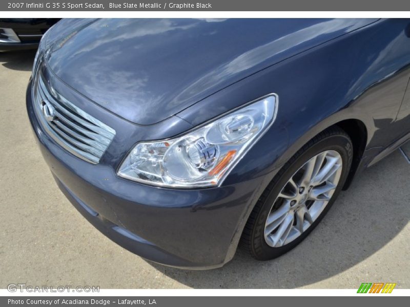 Blue Slate Metallic / Graphite Black 2007 Infiniti G 35 S Sport Sedan