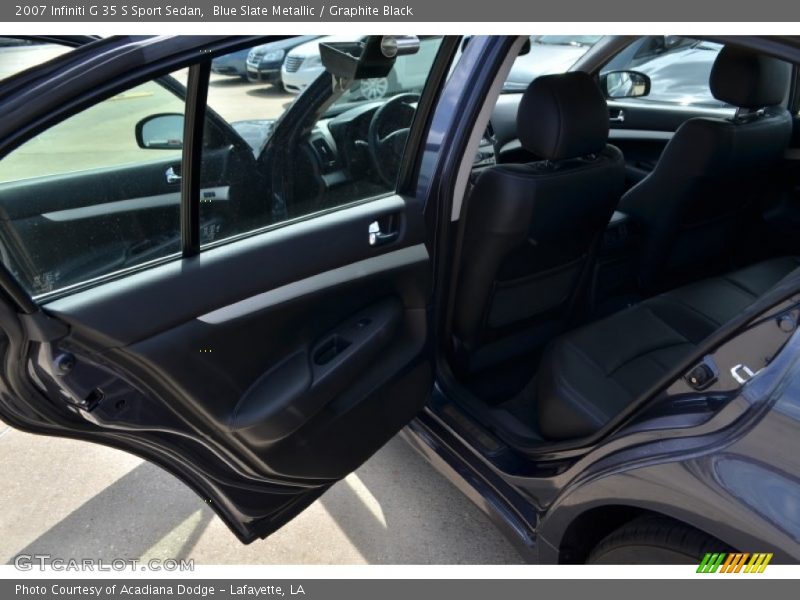 Blue Slate Metallic / Graphite Black 2007 Infiniti G 35 S Sport Sedan