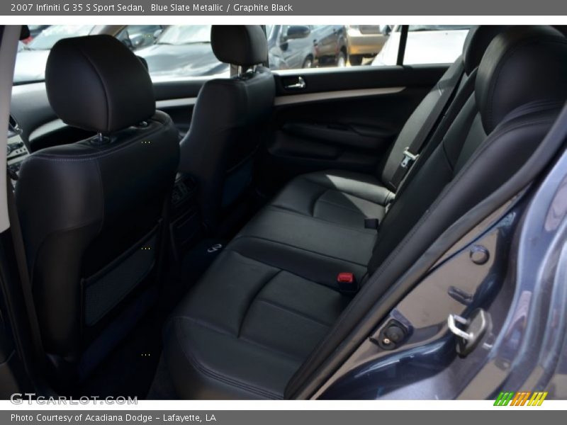 Blue Slate Metallic / Graphite Black 2007 Infiniti G 35 S Sport Sedan