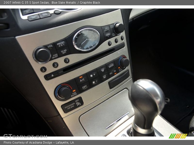 Blue Slate Metallic / Graphite Black 2007 Infiniti G 35 S Sport Sedan