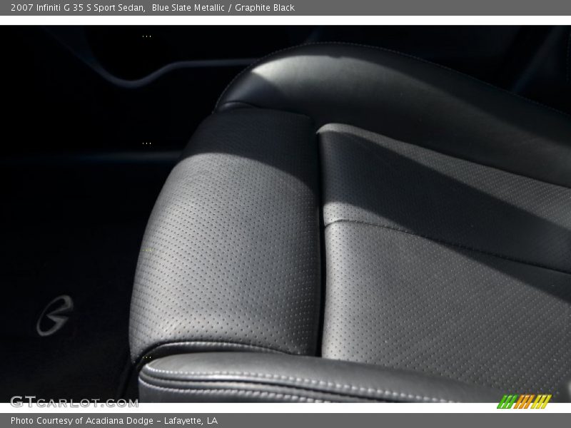 Blue Slate Metallic / Graphite Black 2007 Infiniti G 35 S Sport Sedan