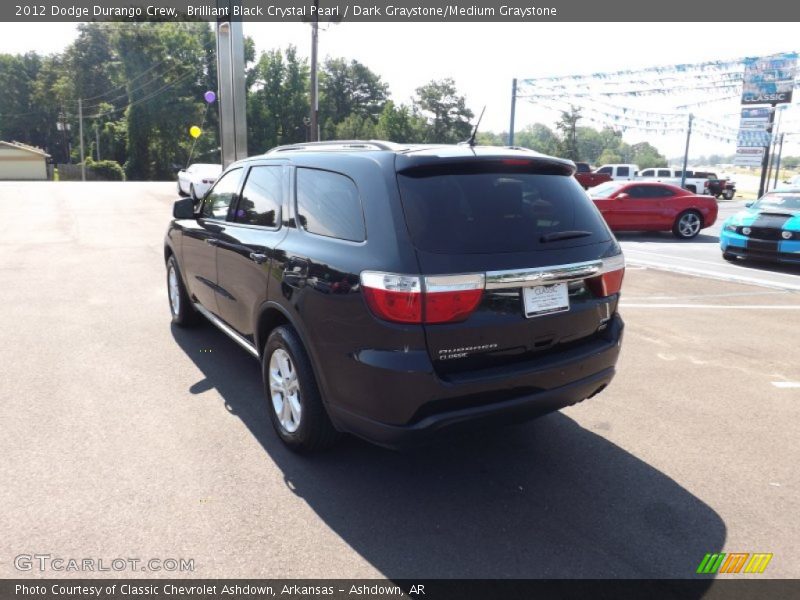 Brilliant Black Crystal Pearl / Dark Graystone/Medium Graystone 2012 Dodge Durango Crew