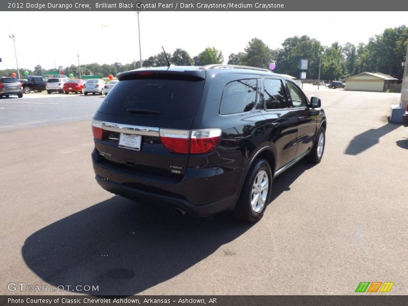 Brilliant Black Crystal Pearl / Dark Graystone/Medium Graystone 2012 Dodge Durango Crew