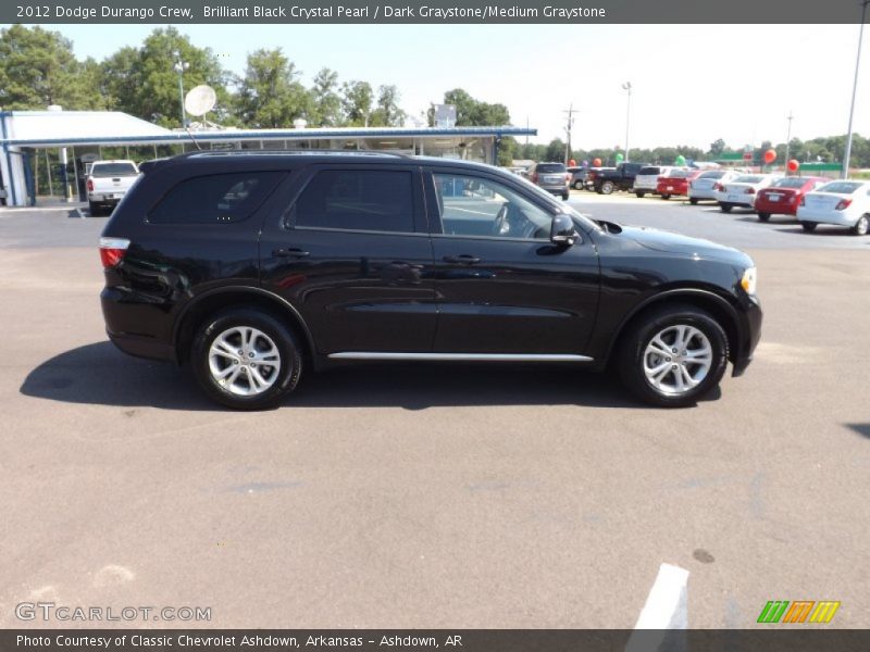Brilliant Black Crystal Pearl / Dark Graystone/Medium Graystone 2012 Dodge Durango Crew