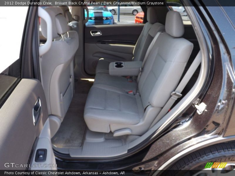 Brilliant Black Crystal Pearl / Dark Graystone/Medium Graystone 2012 Dodge Durango Crew