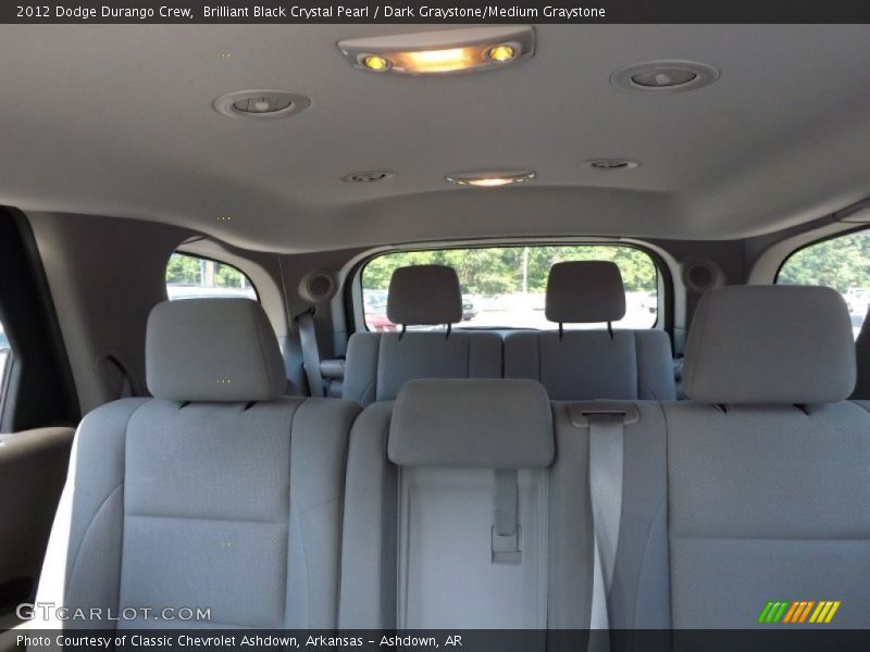 Brilliant Black Crystal Pearl / Dark Graystone/Medium Graystone 2012 Dodge Durango Crew