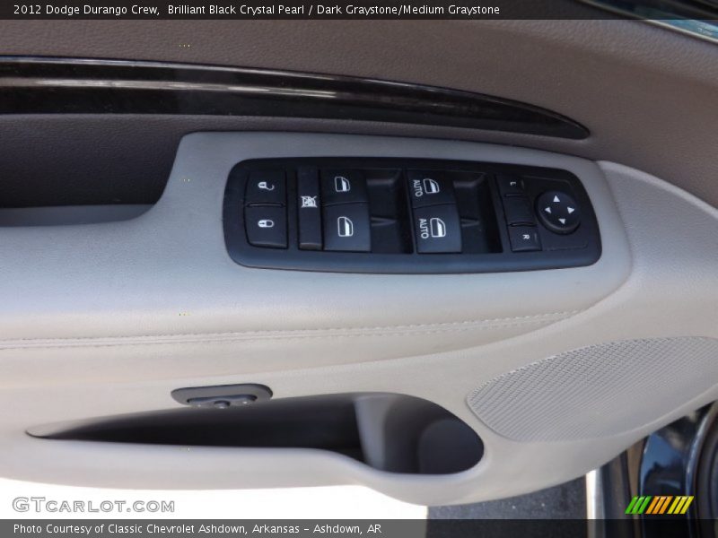 Brilliant Black Crystal Pearl / Dark Graystone/Medium Graystone 2012 Dodge Durango Crew