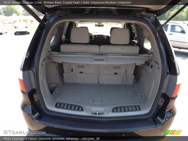Brilliant Black Crystal Pearl / Dark Graystone/Medium Graystone 2012 Dodge Durango Crew